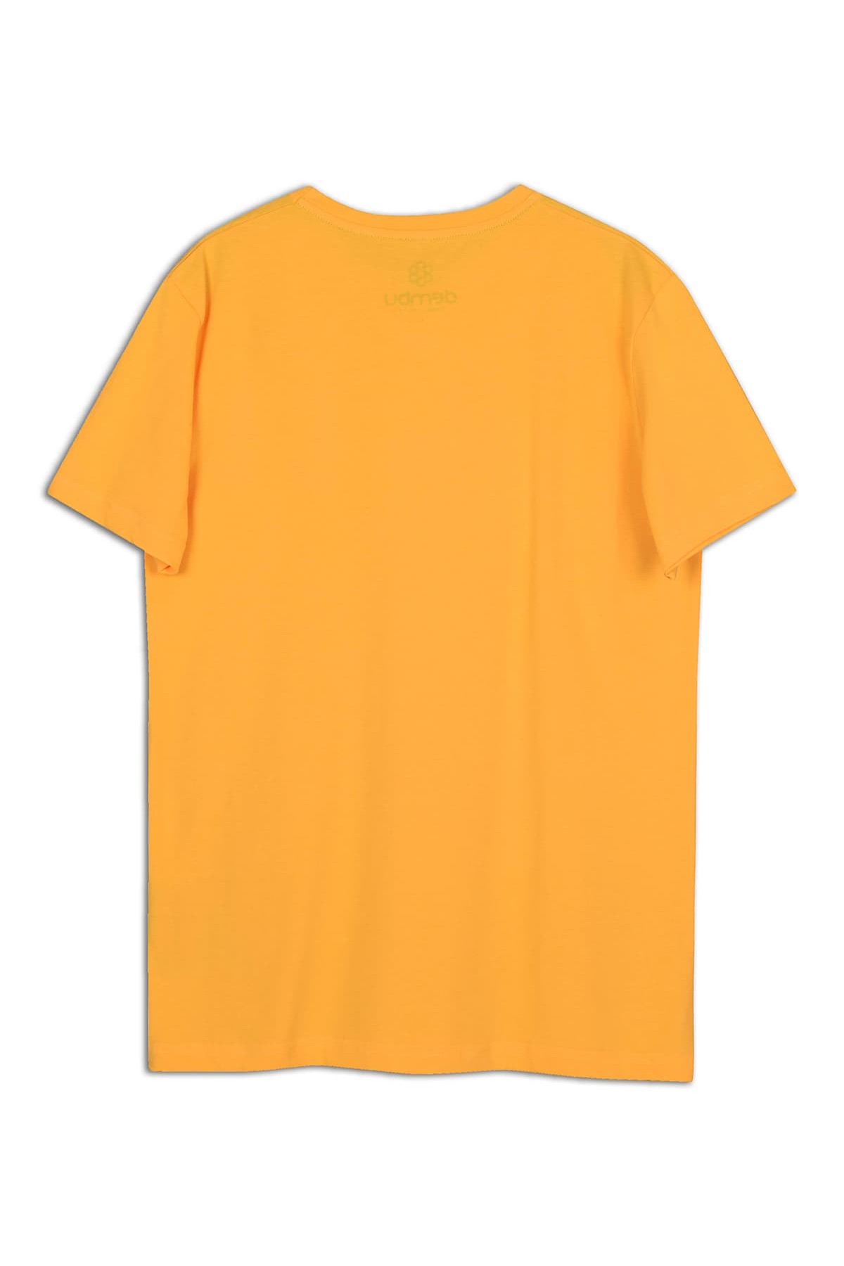 622 Tasarım Pamuk Bisiklet Yaka Sarı T-shirt 22’