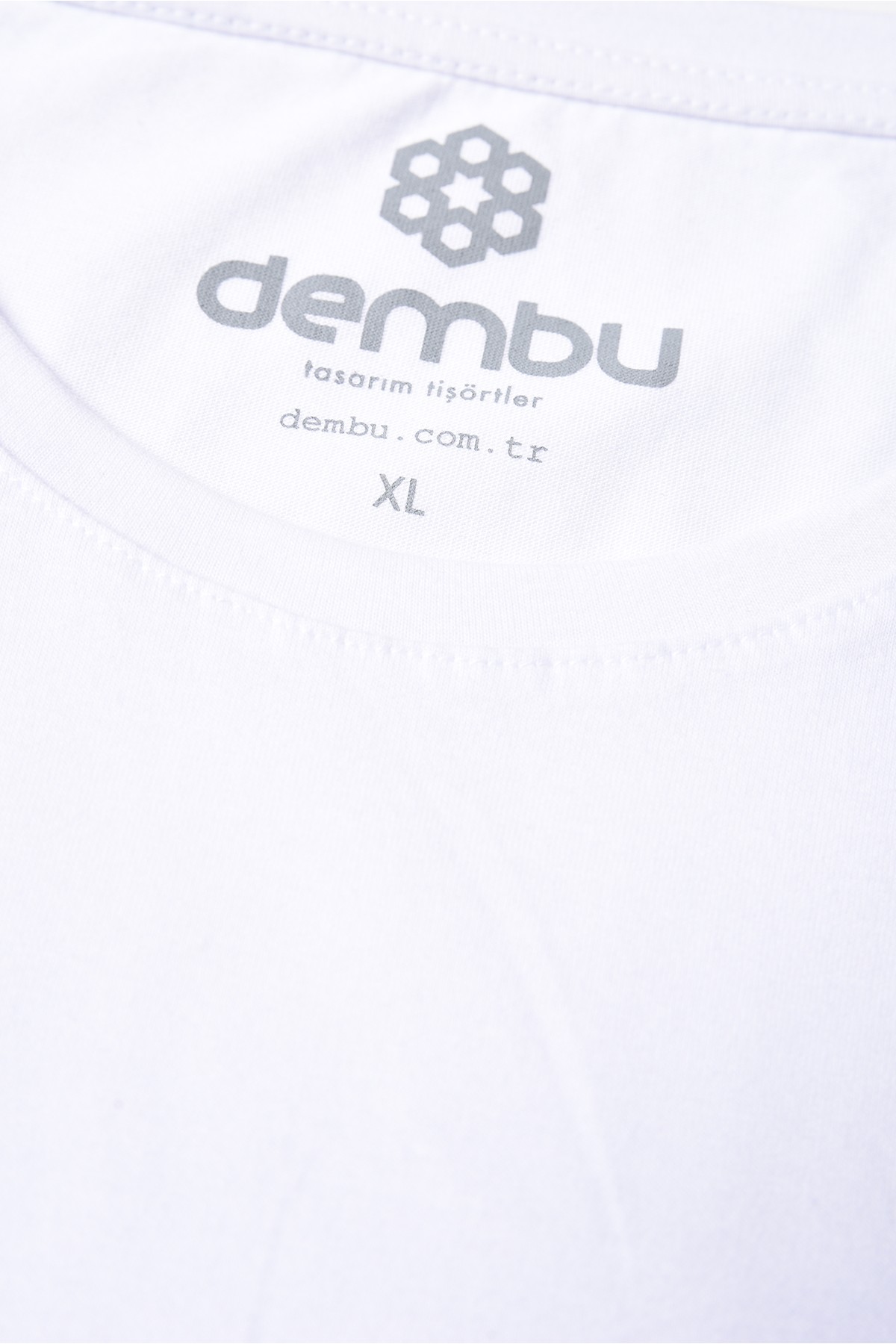 Dembu Tasarım Pamuk Beyaz T-shirt
