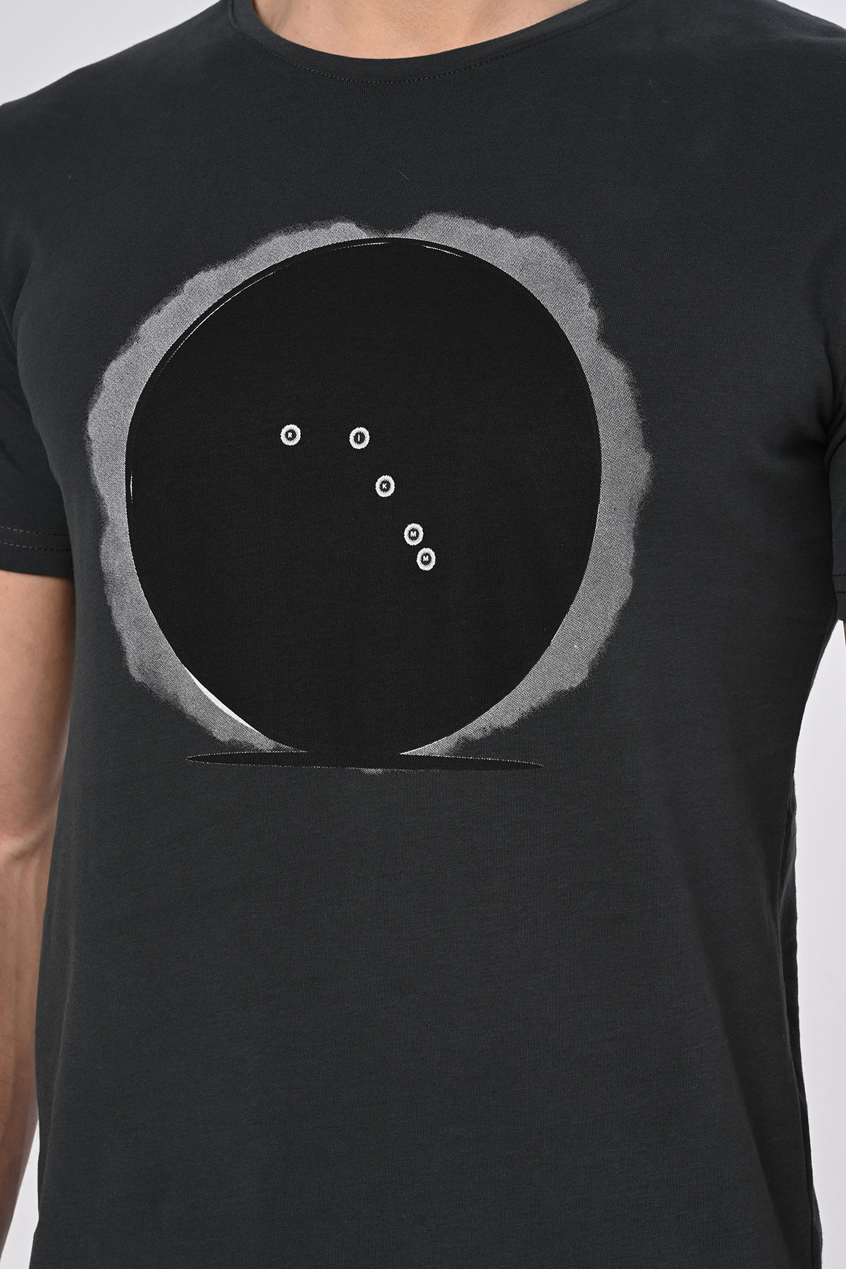 Dünya Tasarım Pamuk Antrasit T-shirt